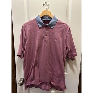 Polo Golf Ralph‎ Lauren Golf Polo Men's Med Blue Pink Stripes